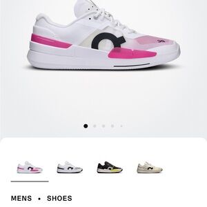 On Running Kids Sneakers in White and Pink